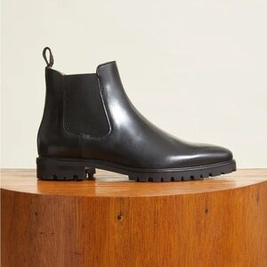 Black Leather Chelsea Boots (New in box)
